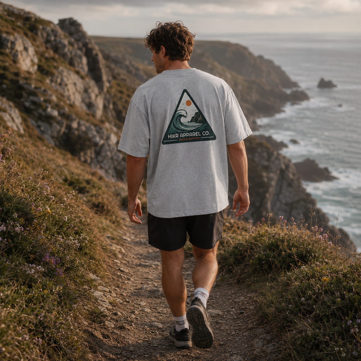 HIKR Arfordir 100% Organic Cotton Heavyweight T-Shirt
