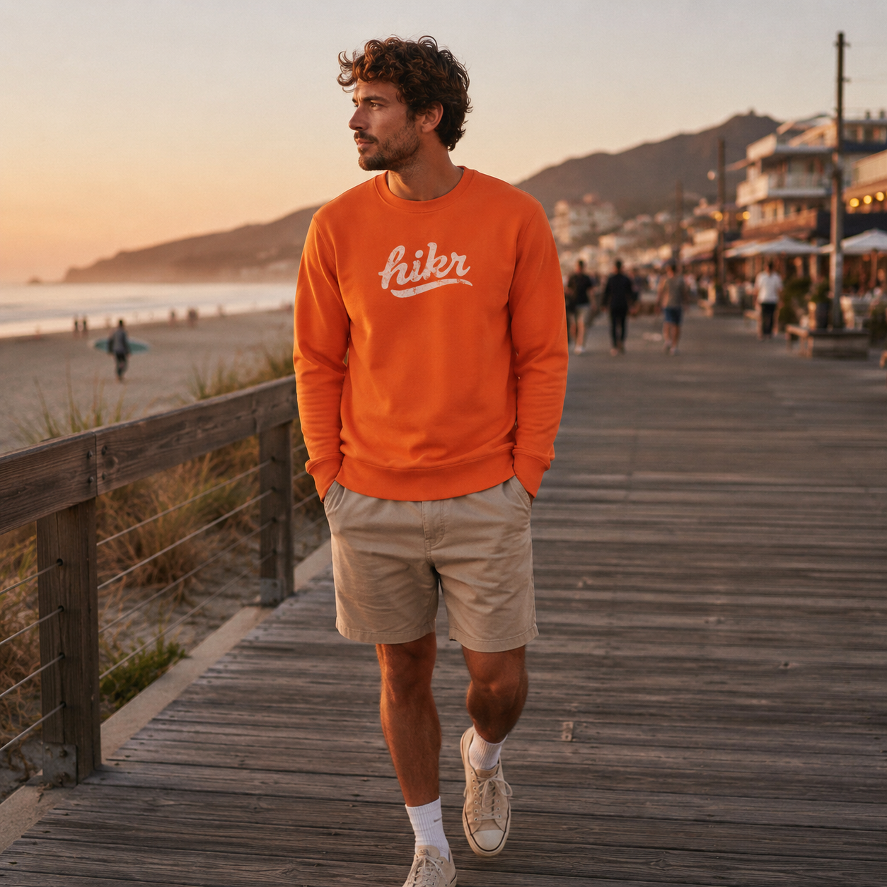 HIKR Boardwalk Organic Cotton Lightweight Sweater