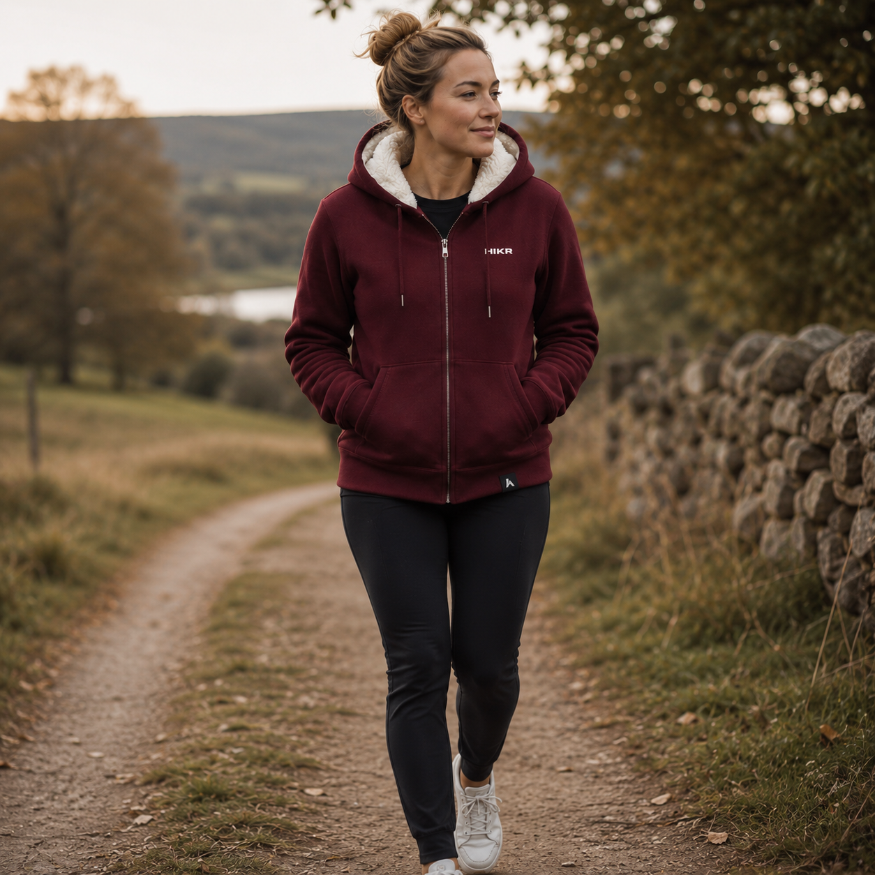 HIKR Hygge Organic Cotton Sherpa Lined Hoodie