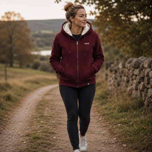 HIKR Hygge Organic Cotton Sherpa Lined Hoodie