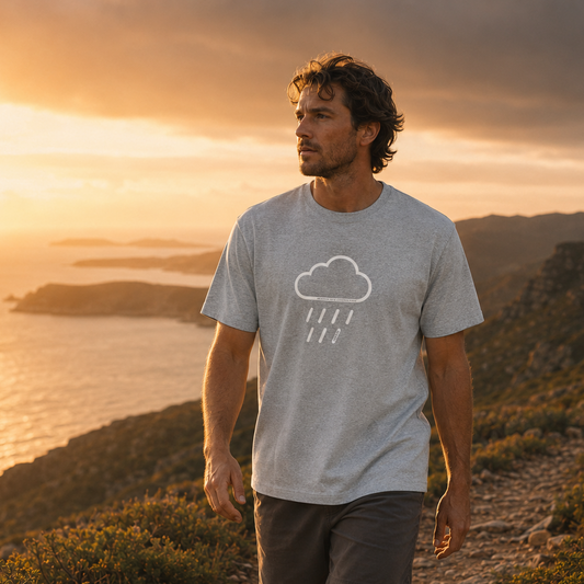 Heading Into Known Rain 100% Organic Cotton Heavyweight T-Shirt