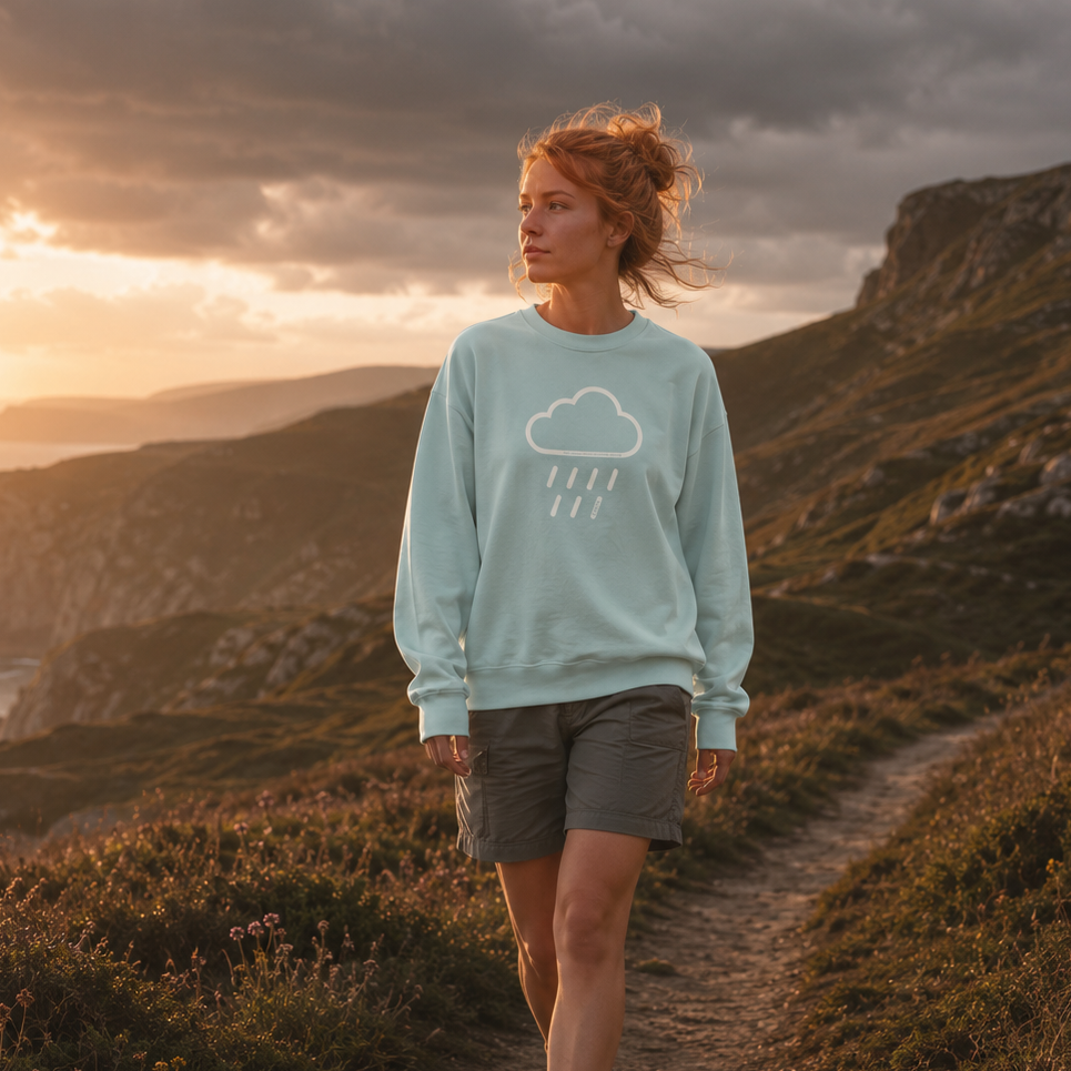 Heading Into Known Rain Organic Cotton Lightweight Sweater
